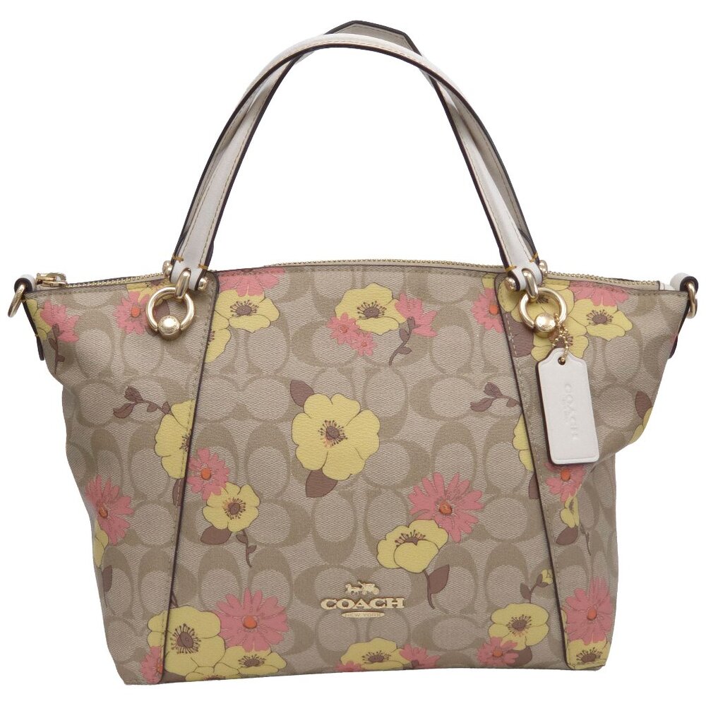 Coach Signature Floral Kacey Satchel